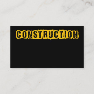 Cartão de visita de Costruction