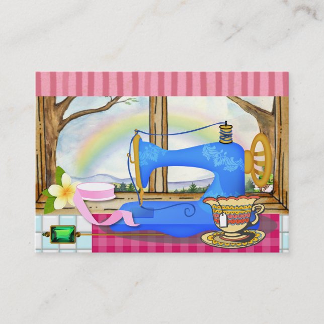 Cartão de visita de costura (Frente)