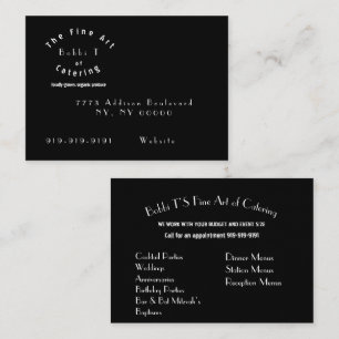 Cartão de visita de cozinha