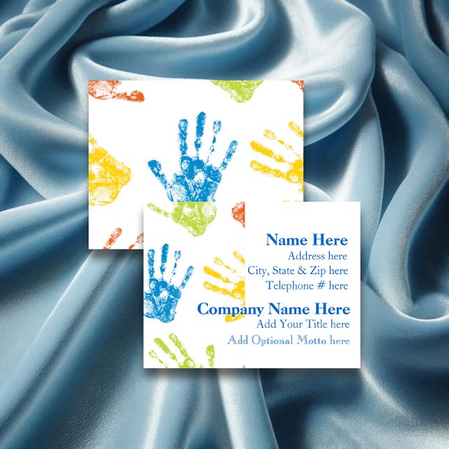 Cartão de visita de creche infantil (Criador carregado)