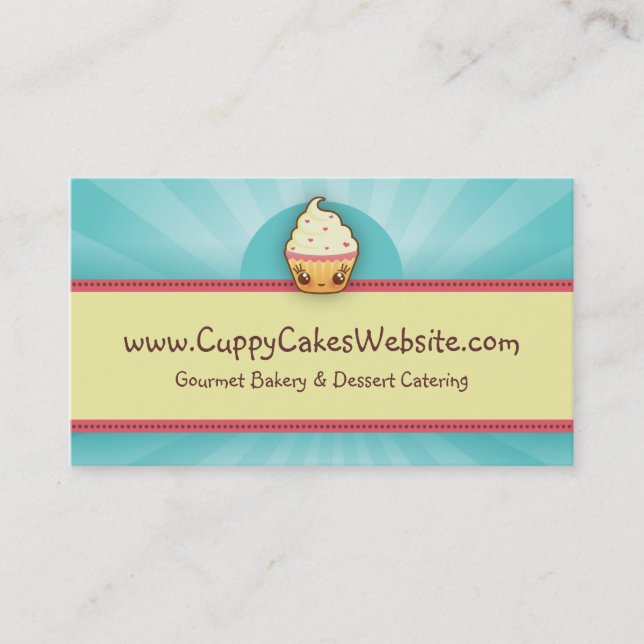 Cartão de visita de CuppyCake (Frente)