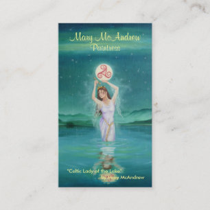 Cartão de visita de Customizeable/senhora celta do