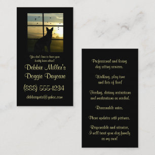 Cartão de visita de Cute Doggie Daycare