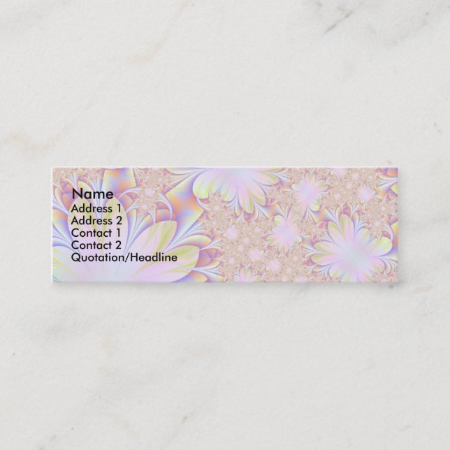 Cartão de visita de Daisey do Fractal (Frente)