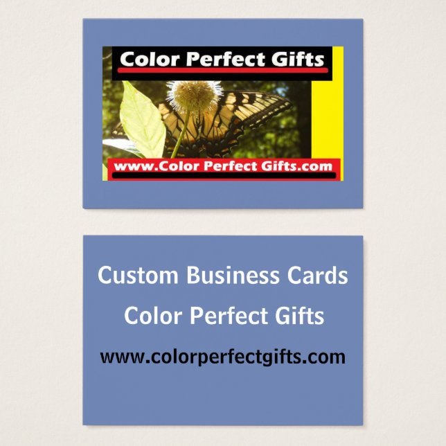 Cartão de visita de demonstração de anúncio monarc (Frente & Verso)