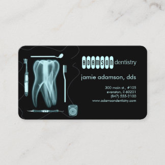 cartão de visita de dentista