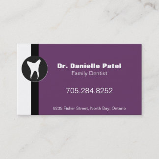 Cartão de visita de Dentista da Família - Silhueta