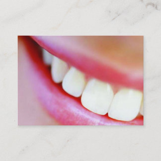 cartão de visita de dentista sorriso