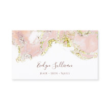 cartão de visita de design de borbulhamento rosa