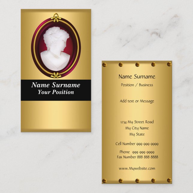 Cartão de visita de design elegante (Frente/Verso)