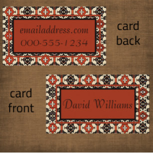 Cartão de visita de Design Geométrico Simples