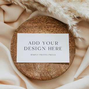 Cartão de visita de design personalizado 3,5 x 2" 