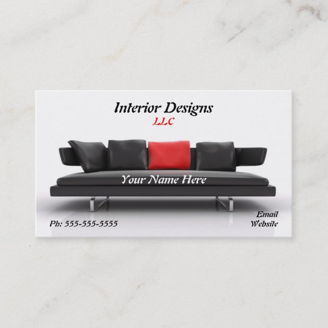 cartão de visita de designer (Frente)