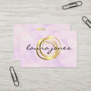 Cartão de Visita de Designer com Círculo Pintado a