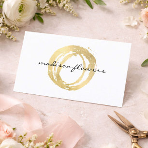 Cartão de Visita de Designer de Flores Logotipo Do