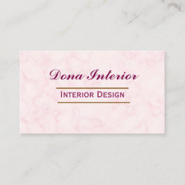 Cartão de Visita de Designer de Interiores