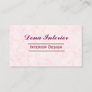 Cartão de Visita de Designer de Interiores