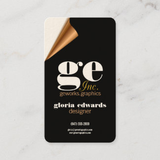 cartão de visita de designer gráfico