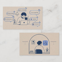 Cartão de Visita de Designer Gráfico Criativo