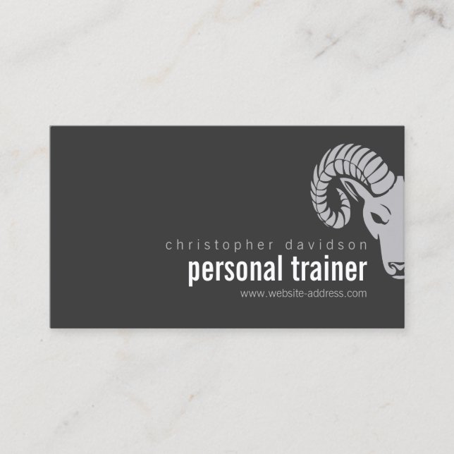 Cartão de visita de Deslocamento da Cabeça de Bold (Frente)