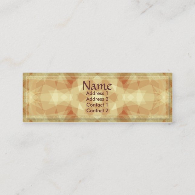 Cartão de visita de diamantes geométricos (Frente)