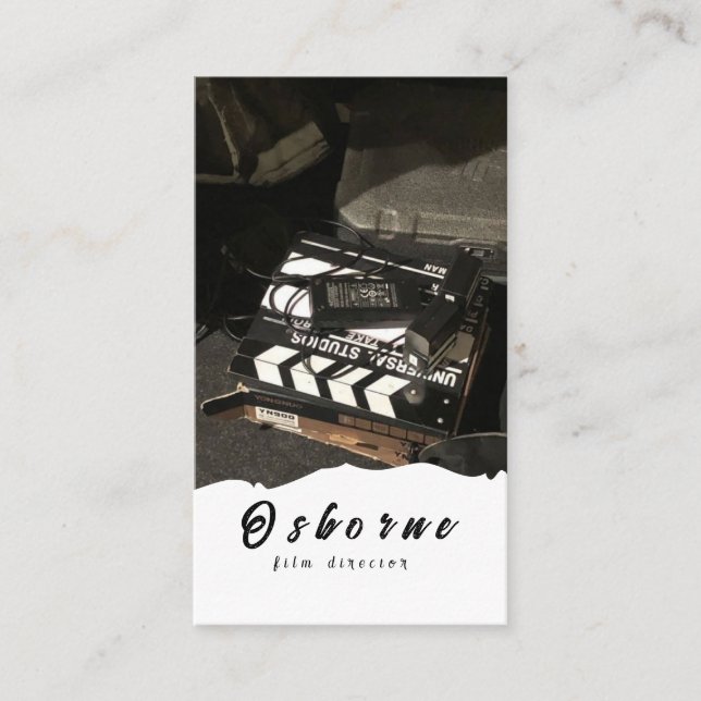 Cartão de Visita de Diretor de Cinema Produtor (Frente)