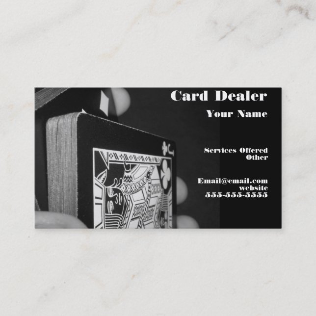 cartão de visita de distribuidor de cartas (Frente)