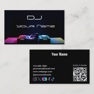 Cartão de Visita de DJ