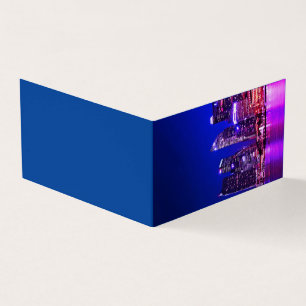 cartão de visita de dobradura bonita