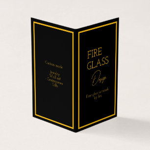 Cartão de visita de dobragem vertical de livros