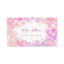 cartão de visita de dourado de coloração aquosa pa