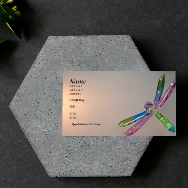 Cartão de visita de Dragonfly flutuante (Floating Dragonfly Business Card)
