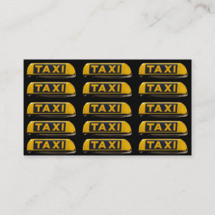 Cartão de visita de driver de táxi profissional