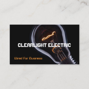 Cartão de visita de Eletricidade Elétrica