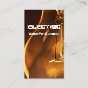 Cartão de Visita de Eletricista Eletricidade Elétr