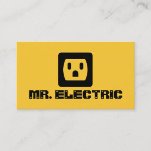 Cartão de Visita de Eletricista Eletricidade Elétr