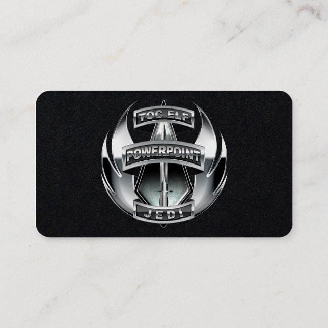 Cartão de visita de Elf de TOC personalizável (Verso)