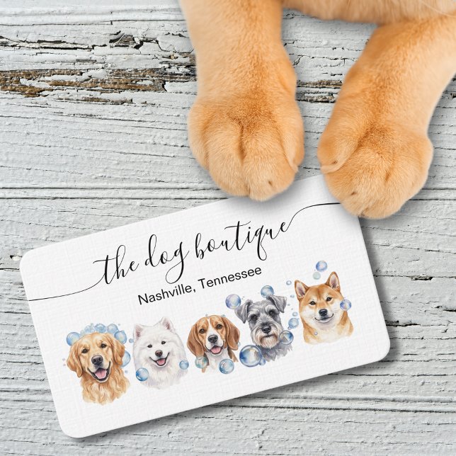 Cartão de Visita de Embelezamento de Cães (Dog grooming)
