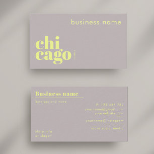 Cartão de Visita de Empresa de Chicago Illinois