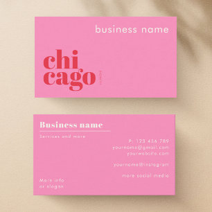 Cartão de Visita de Empresa de Chicago Illinois