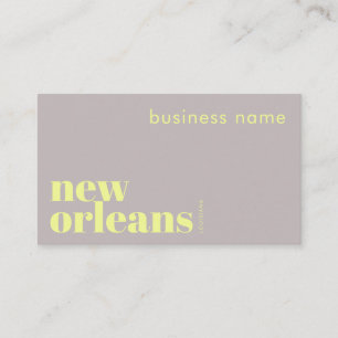 Cartão de Visita de Empresa de Nova Orleans Louisi