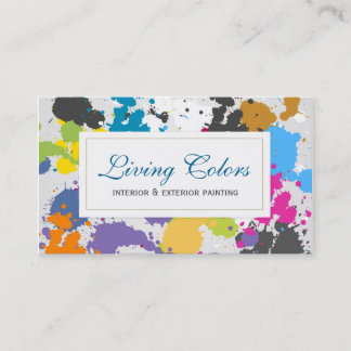 Cartão de Visita de Empresa de Pintura Profissiona