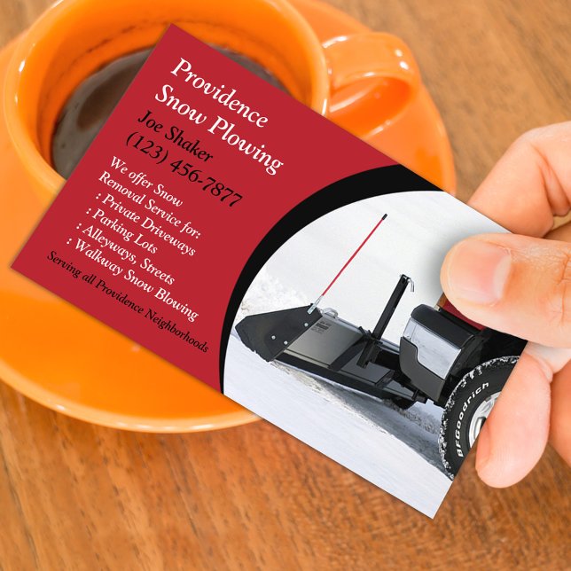 Cartão de visita de Empurramento de Neve (Criador carregado)