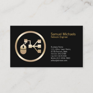 Cartão de visita de Engenheiro de Rede de Pontos 