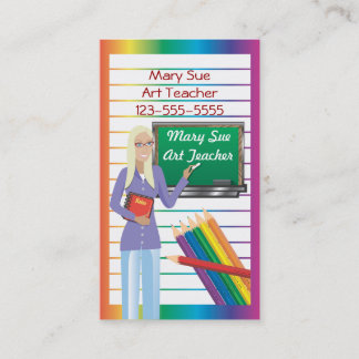 Cartão de visita de ensino