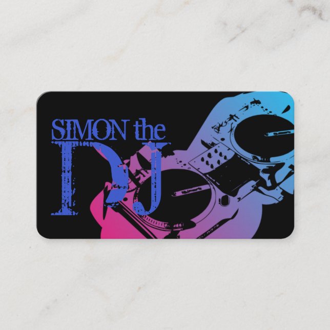 Cartão de visita de entretenimento do Clube de Mús (Frente)