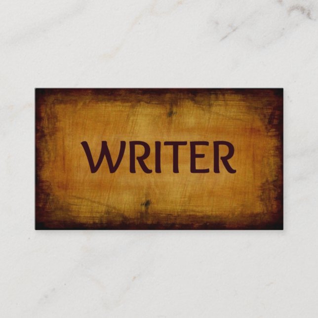 Cartão de visita de Escritor (Frente)