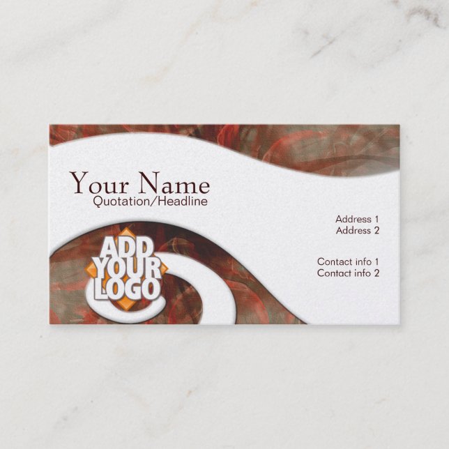 Cartão de visita de especial de espiral na Terra (Frente)