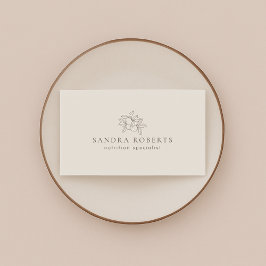 Cartão de visita de especialista em nutrição moder