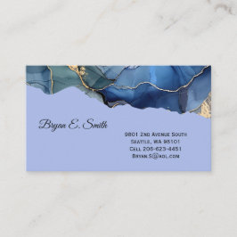 Cartão de visita de espiral de tinta